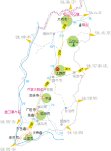 山西旅游地图