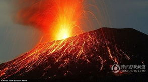火山喷发图片，火山喷发图片 绘画