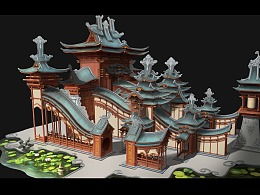 古风建筑图片，古风建筑图片手绘