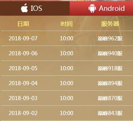 神途开服时间表，神途开服时间表查询