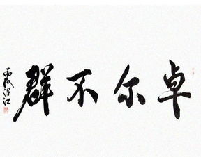 卓而不群，卓而不群和卓尔不群