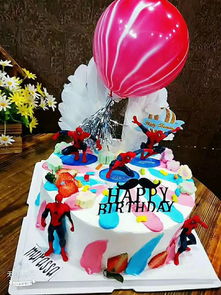 蜘蛛侠蛋糕图片