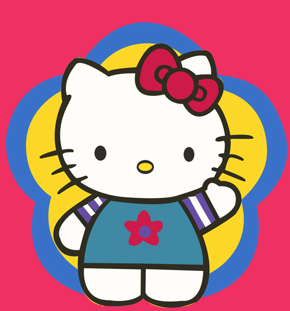 凯迪猫，凯蒂猫简笔画