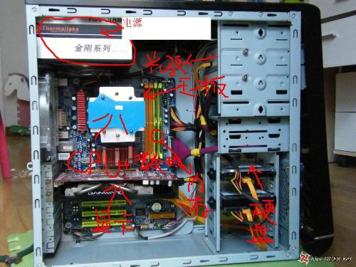 电脑主机内部结构，电脑主机内部结构图解
