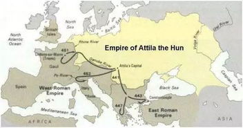 匈人帝国，匈人帝国版图
