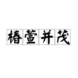 椿萱并茂的意思