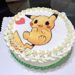 黄晓明生日蛋糕,黄晓明44岁生日晒皮卡丘蛋糕