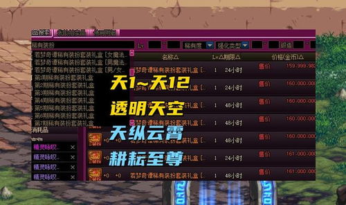 DNF如何合成第四套天空套?
