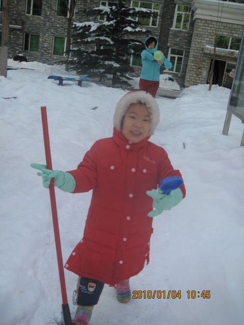 堆雪人，堆雪人看图写话