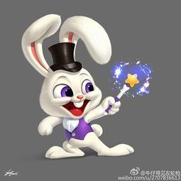 兔子魔法，兔子魔法师简笔画