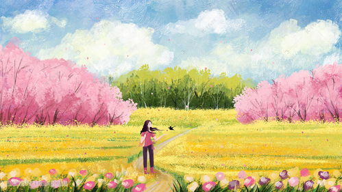 画春天的美景，画春天的美景二年级下册