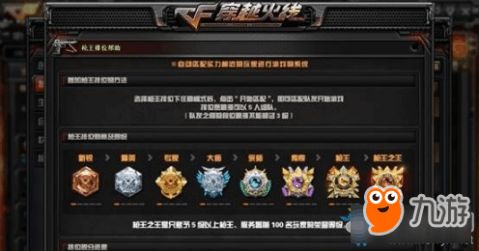 CF一共分为10个大段位。 - cf段位等级划分