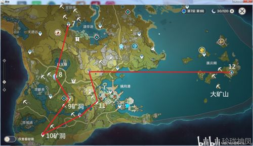 挖矿路线，挖矿路线1-300