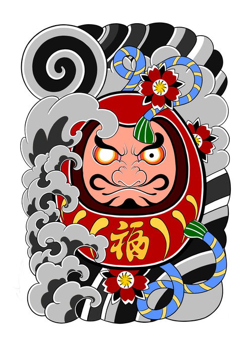 达摩蛋，达摩蛋纹身