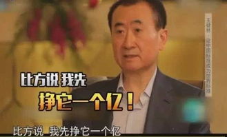 王健林小目标，王健林小目标先赚它一个亿表情包