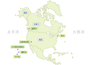 北美地图，北美地图高清版大图中文