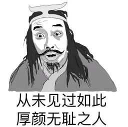 从未见过如此厚颜无耻之人表情包，诸葛亮我从未见过如此厚颜无耻之人表情包