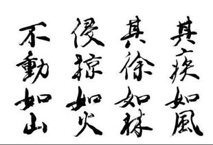 其疾如风，其疾如风 其徐如林 侵掠如火 不动如山 难知如阴