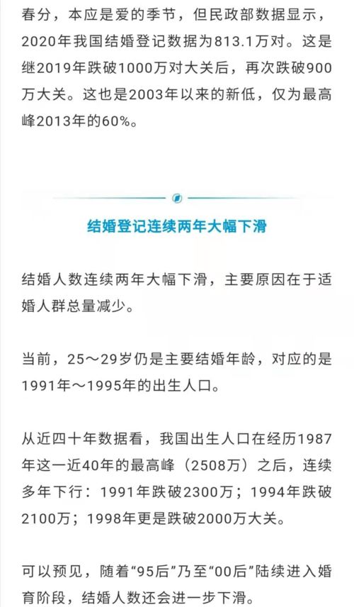 你如何看2021年结婚登记数据创36年新低?结婚变“难”是何原因?_百度知 