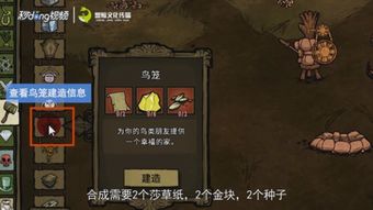 饥荒鸟笼怎么做