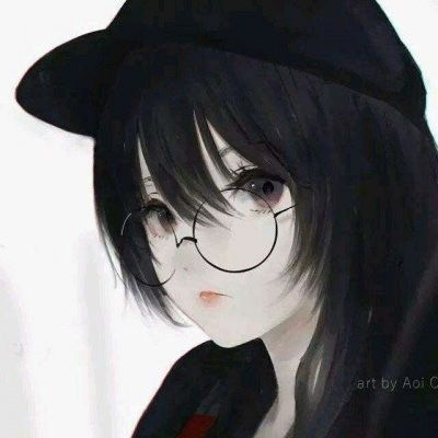 黑化女生头像高冷黑色，黑化女生头像动漫