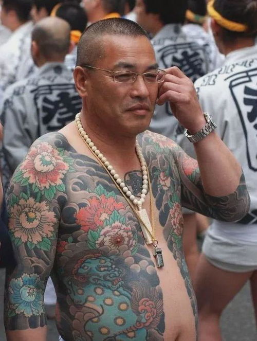 山口组纹身级别,山口组纹身男