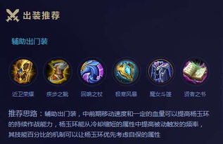 王者荣耀杨玉环怎么出装杨玉环最强出装推荐